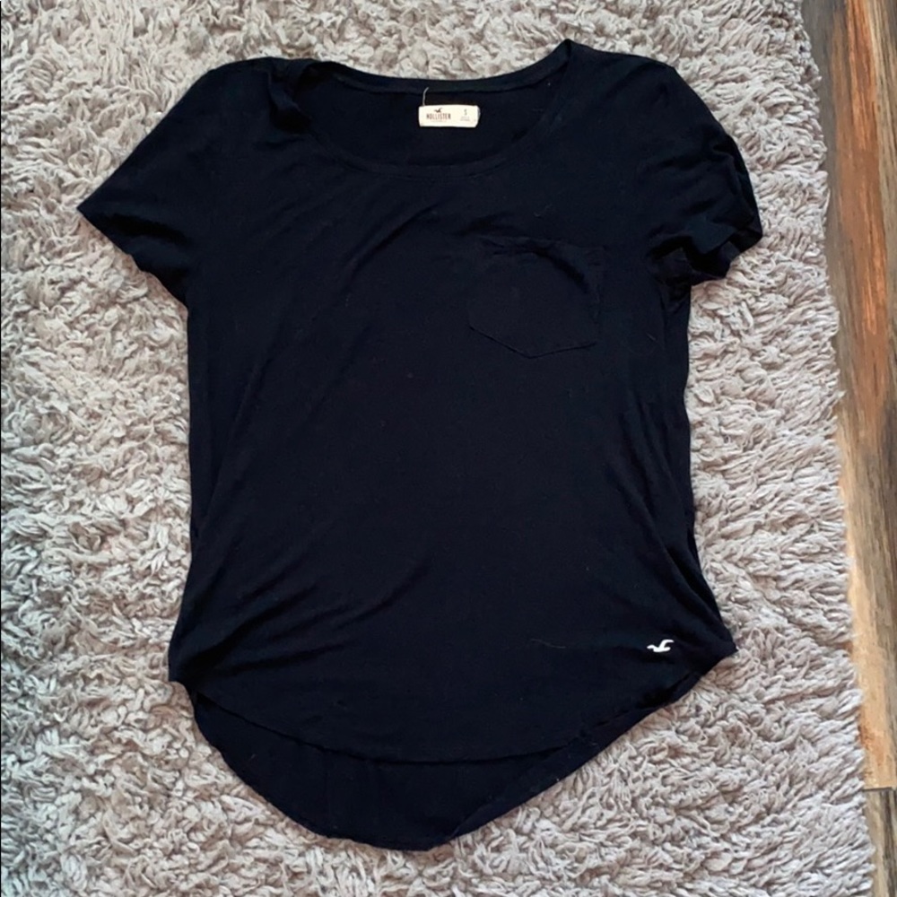 Black Hollister flowy shirt